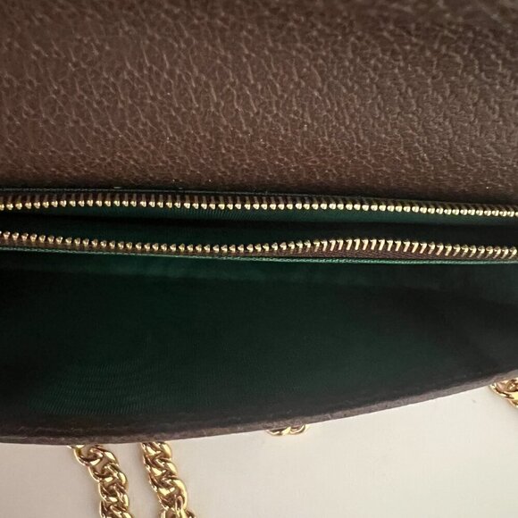 GUCCI X ADIDAS Crossbody Clutch Wallet Gold Chain Limited Edition MINT CONDITION - Picture 8 of 13